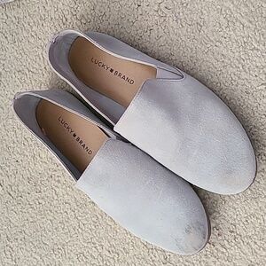 Lucky Brand Gray Slip-On Loafers
